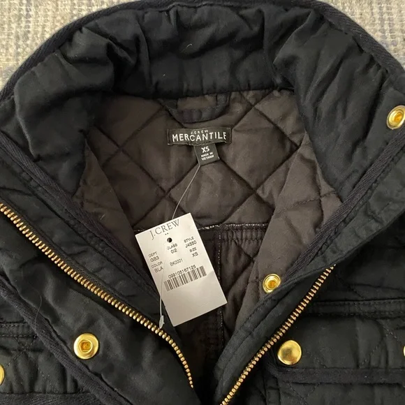 J CREW FACTORY XS Quilted field jacketItem J4550 black